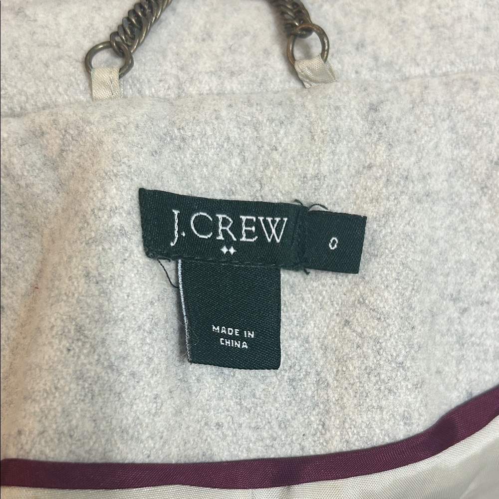 J. Crew Tailored Light Gray Coat - Picture 9 of 10